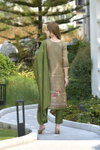 Tew Tissue With Floral Print And Embroidery Kurti With Bottom Dupatta Wholesale In India